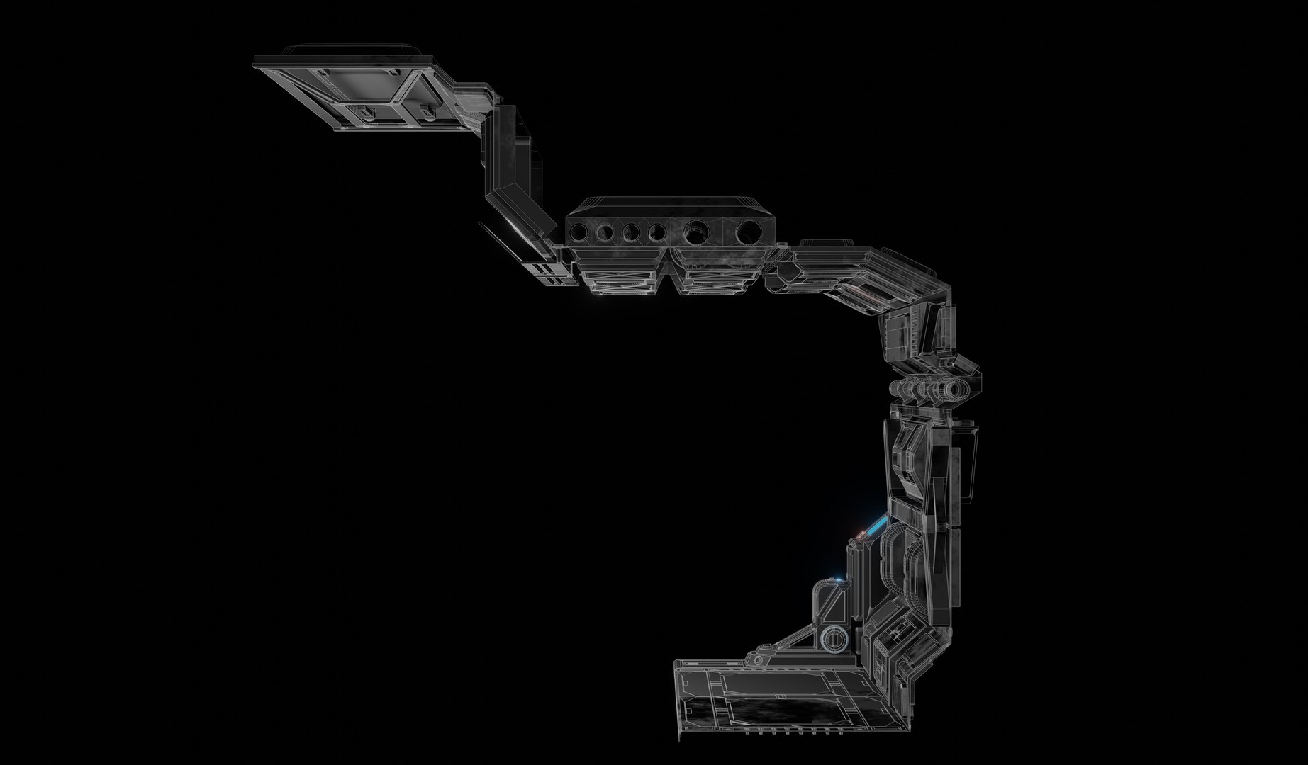 3D Model Sci-fi Laboratory Work Room - TurboSquid 2101759