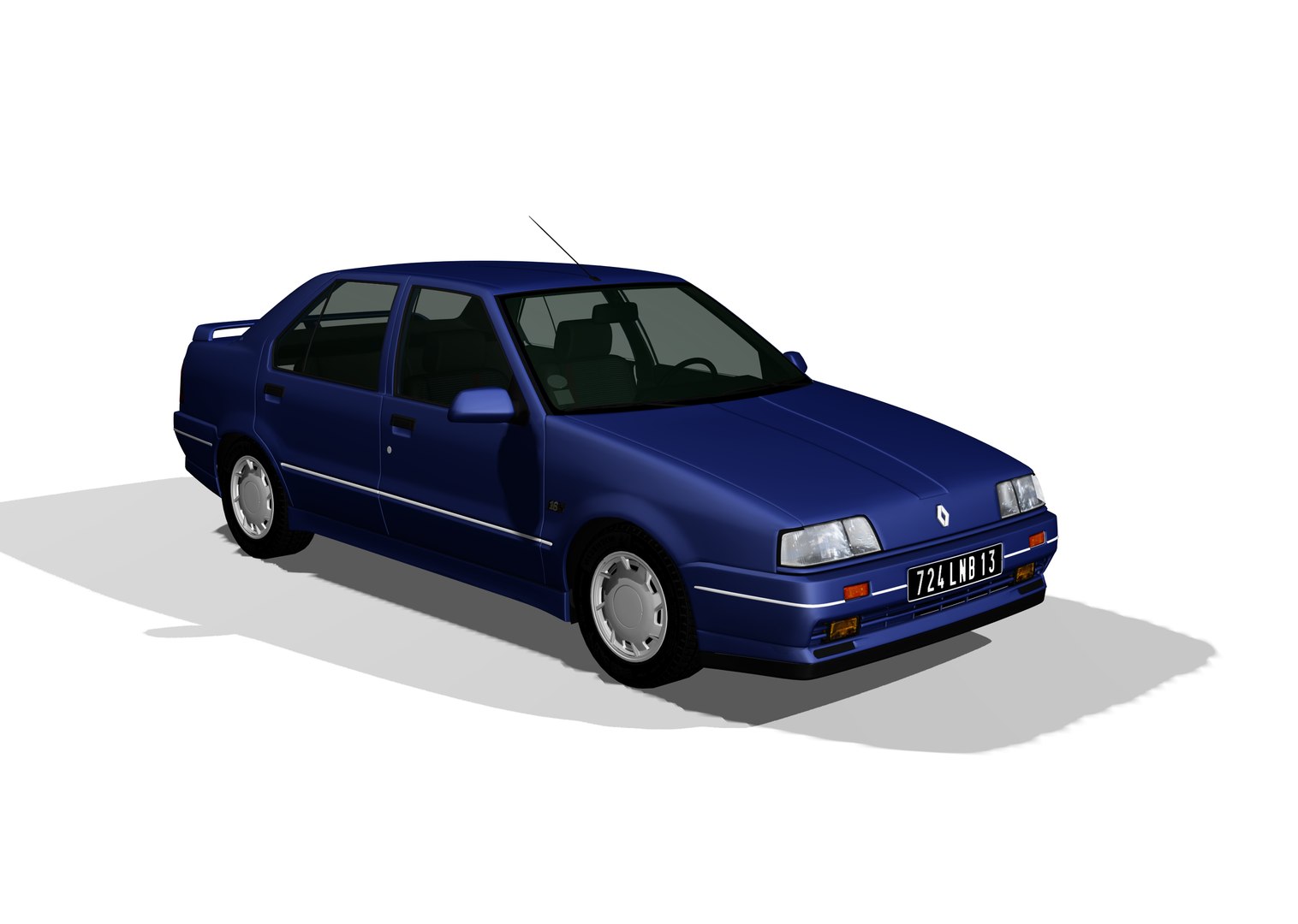 3D Renault 19 Chamade 16s 1989 Model - TurboSquid 2068847