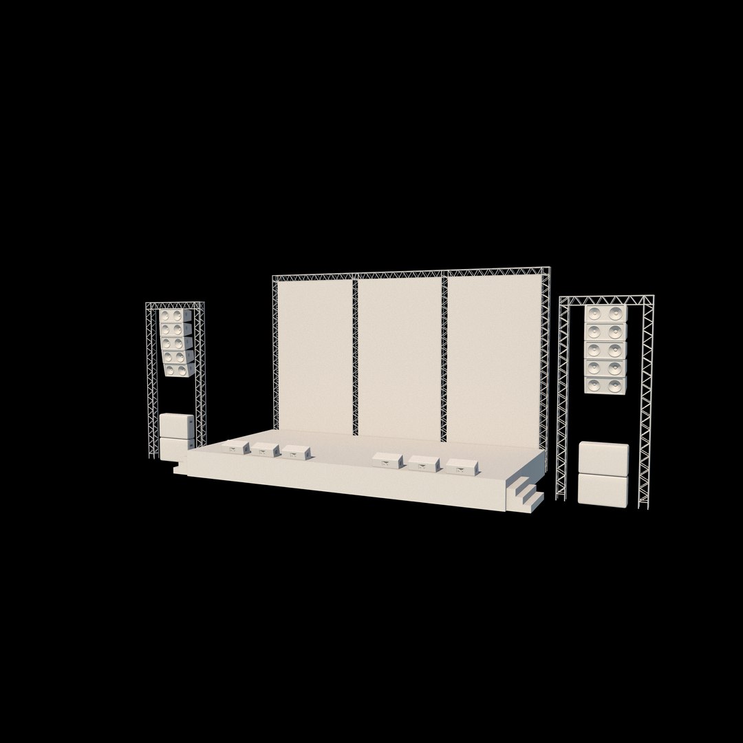 3D Stage 3D Model - TurboSquid 2333189