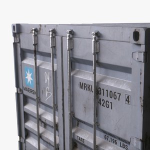 3D model shipping container