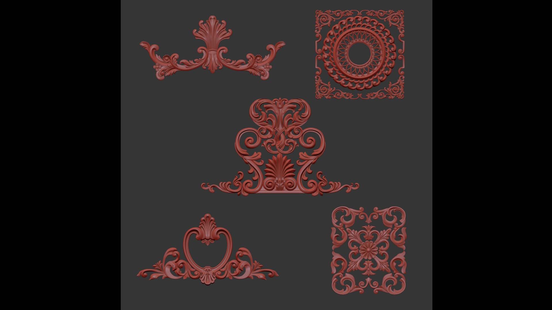 3D Trim Ornament 80 - TurboSquid 1910781