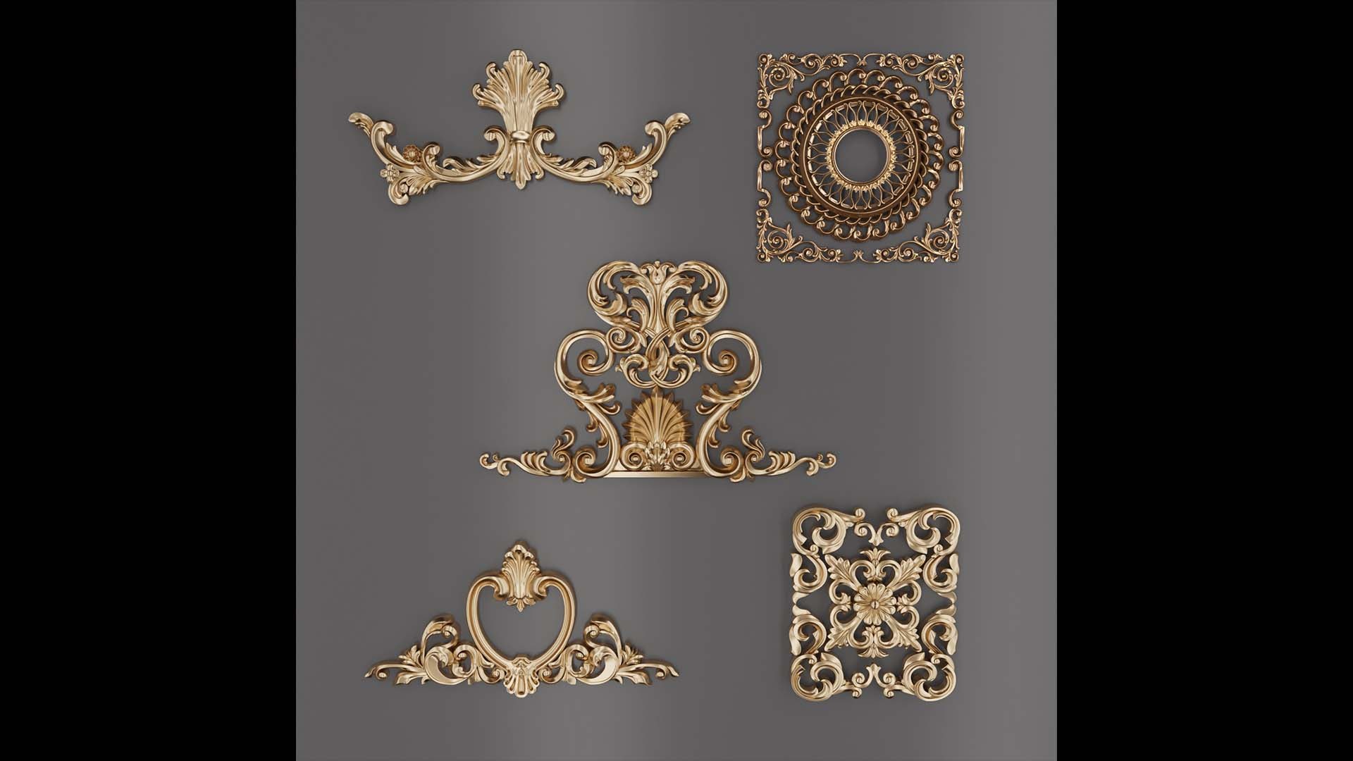 3D Trim Ornament 80 - TurboSquid 1910781