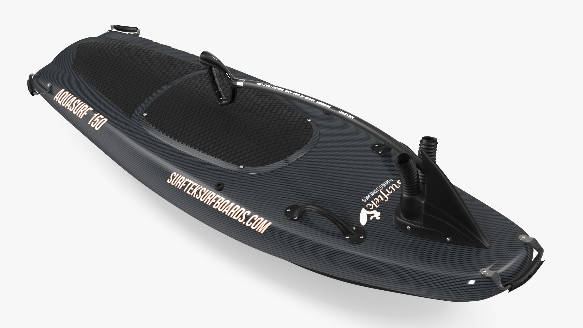 Surftek Aquasurf Jet Surfboard Folded Carbon 3D model preview