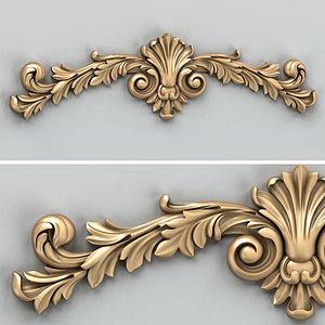 Carved decor horizontal 027