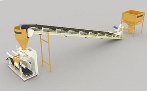 3D silage packing machine line