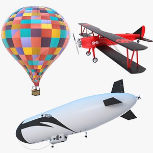 3D Air Crafts Collection model
