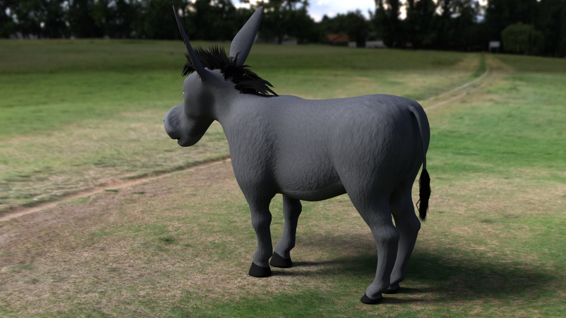 3D Donkey Model - TurboSquid 2225492