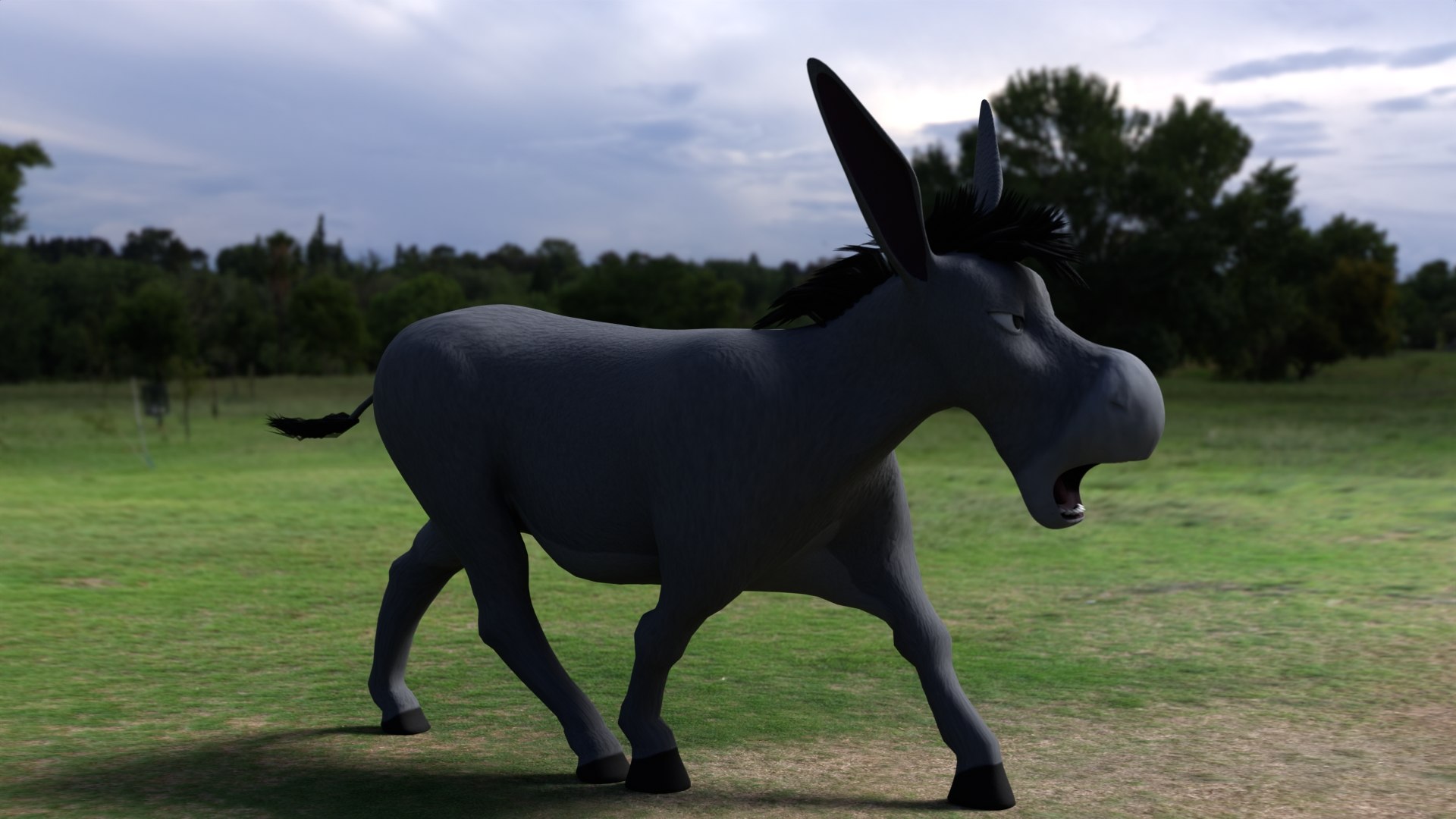 3D Donkey Model - TurboSquid 2225492