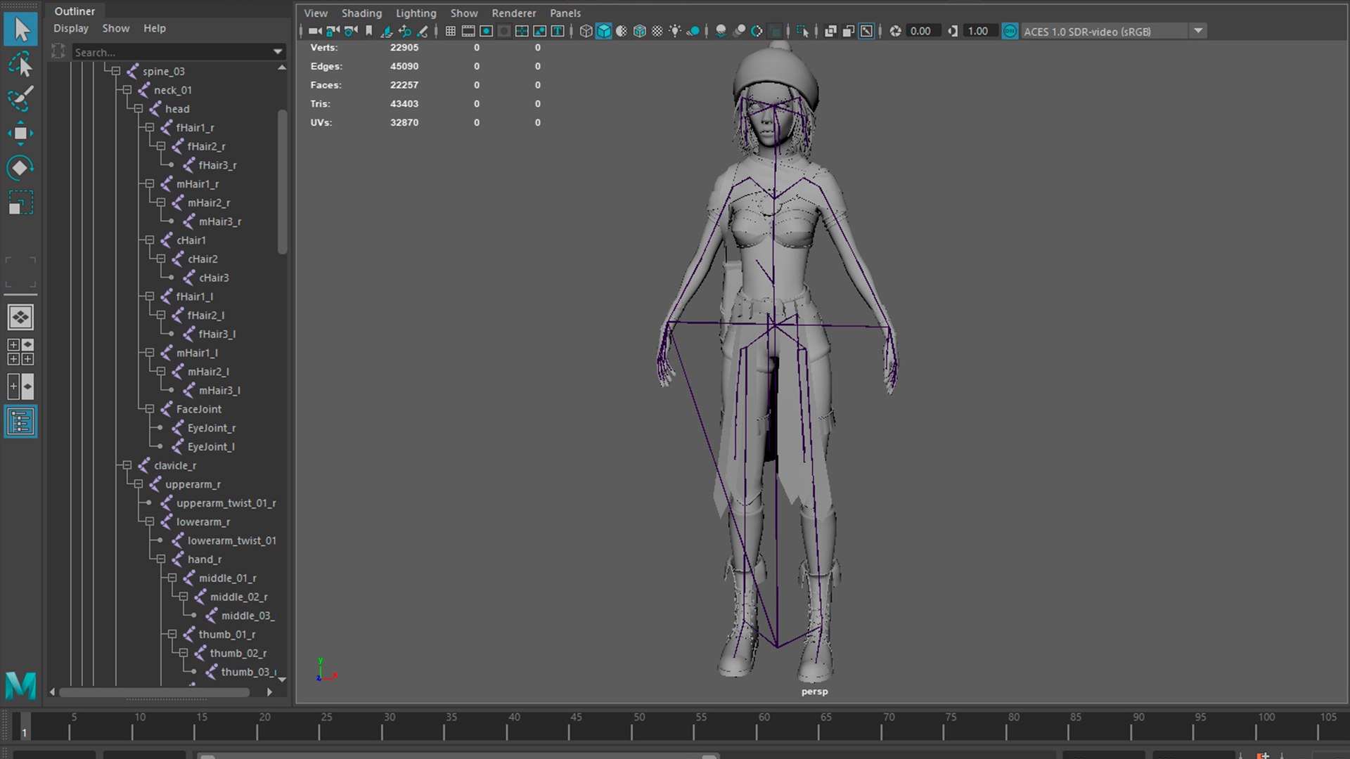 3D Female Red Mage Model - TurboSquid 2044143