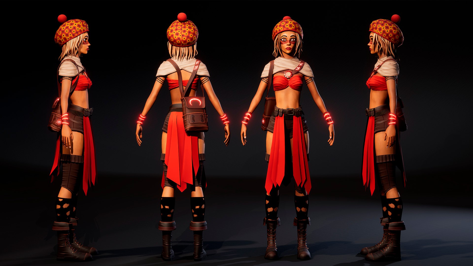 3D Female Red Mage Model - TurboSquid 2044143