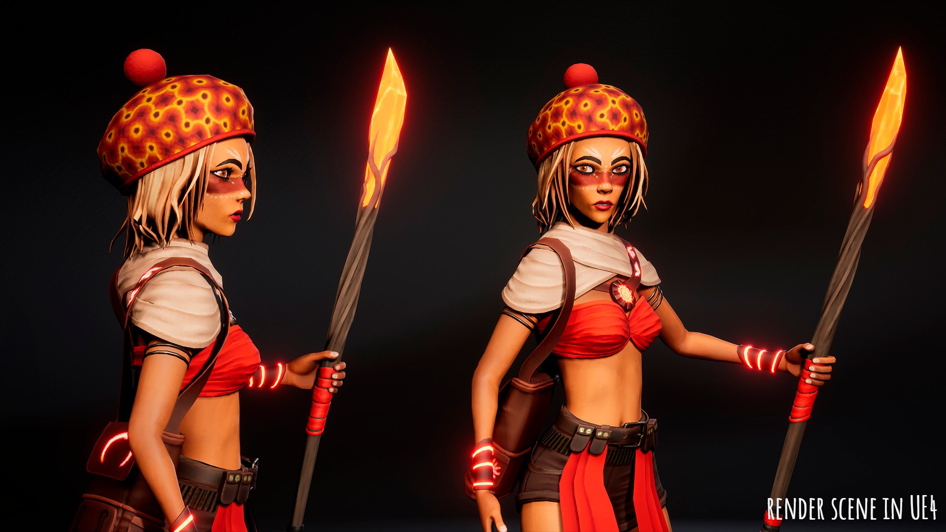 3D Female Red Mage Model - TurboSquid 2044143