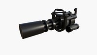Anti-Drone Mini Gun F06 - SciFi Jamming Weaponry