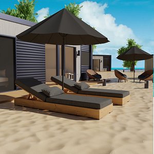 Sunbed 3D model