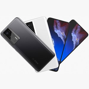 Xiaomi Poco F5 Pro Black and White 3D model