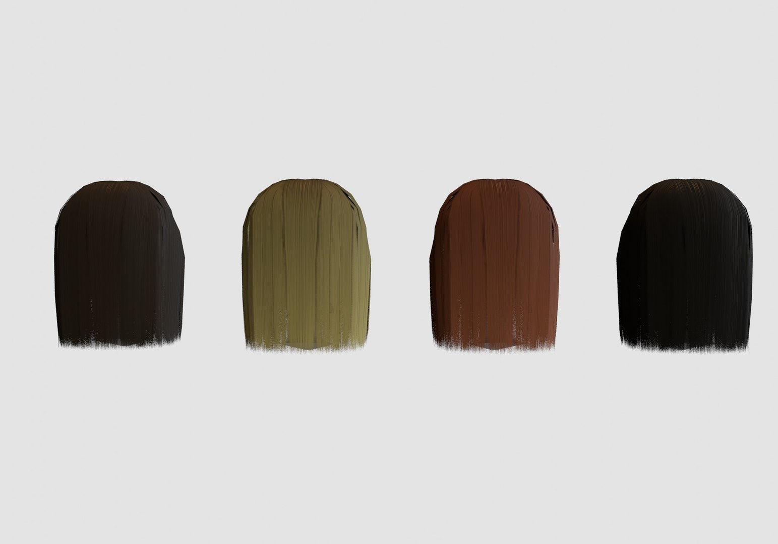 3D hairstyle in 4 colors https://p.turbosquid.com/ts-thumb/l9/aNQc7z/LX/10005/jpg/1652883978/1920x1080/fit_q87/3e386587619318646dbd5c6490b555fbbb7dd174/10005.jpg