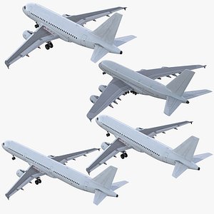 Airbus Planes Generic Rigged Collection