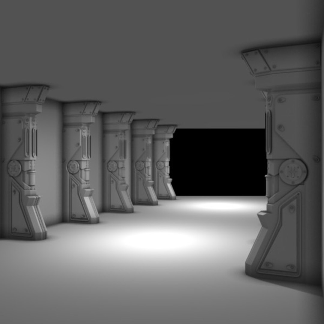 Free Pillar Module 3d Model