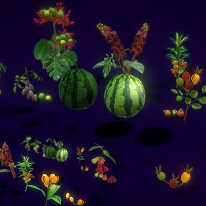 Collection Fruit Path6 3D model