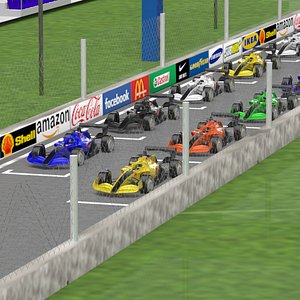 3D F1 Race Track