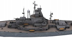 vehicles vessel battleship 3D
