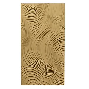 3D Modern Abstract Topographic Decor Relief Mural STL CNC 07