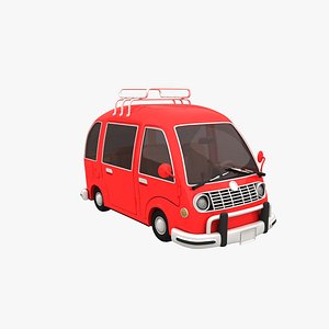 Cartoon Red Car