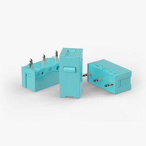 Micro Switch Mouse Cyan