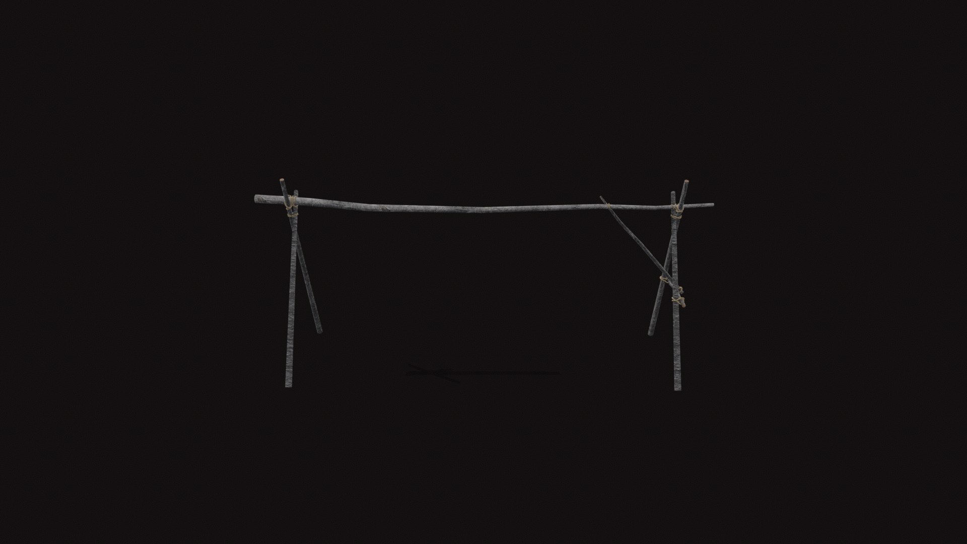 3D Medieval Fish Drying Racks 01 Model - TurboSquid 2326213