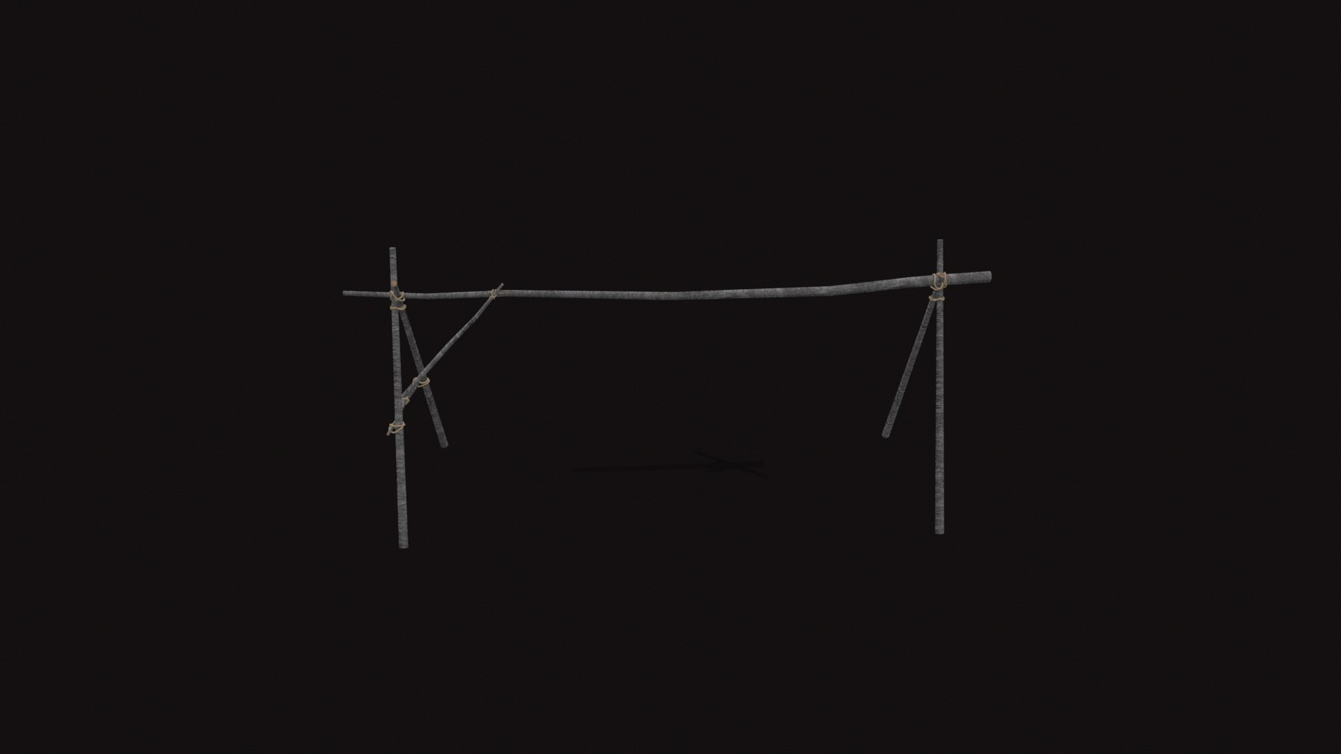 3D Medieval Fish Drying Racks 01 Model - TurboSquid 2326213