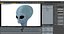 Space Alien Rigged for Modo