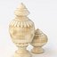 Marquetry Bone Covered Jars