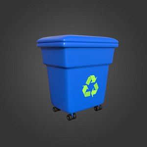 3D trash bin