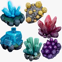 Cave Crystals Fantasy Package x6