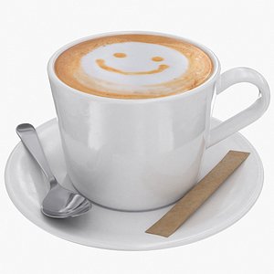 Cappuccino Cup 4 3D model