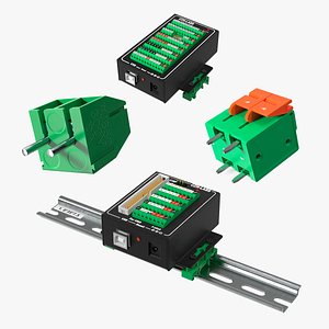 3D model Screwless Terminals Collection 2