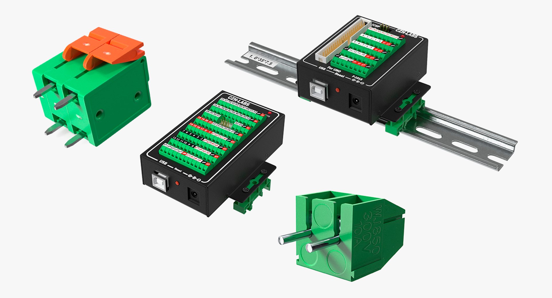 3D model Screwless Terminals Collection 2 TurboSquid 2175589