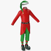 Christmas Elf Costume with Bells Male 2