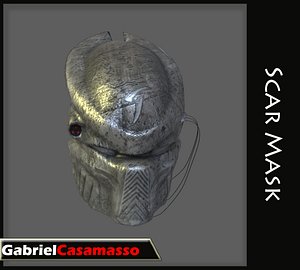 3d model mask predator