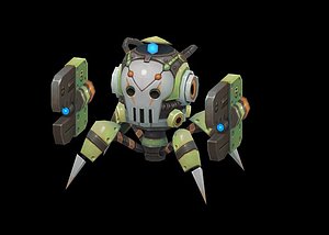 3D mechanical crab model