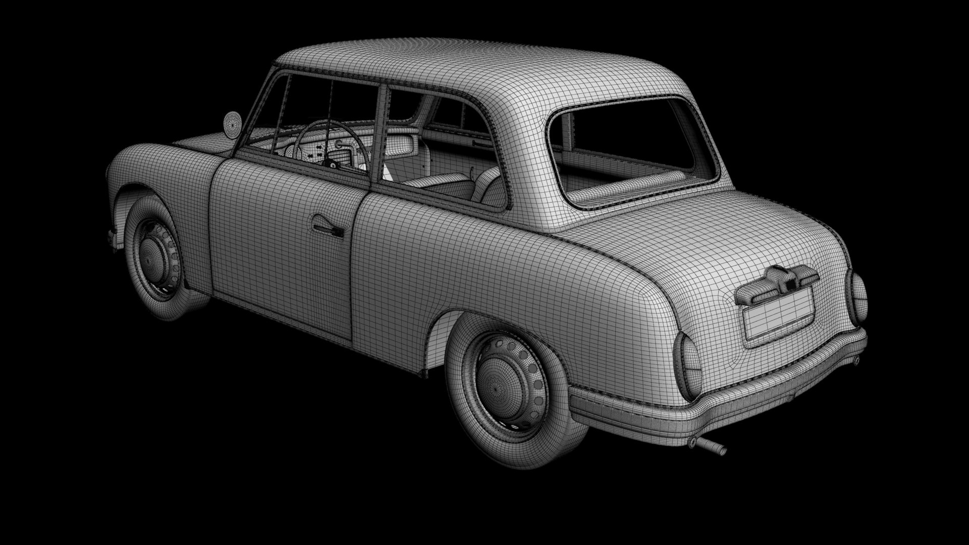 AWZ P70 Saloon 3D Model - TurboSquid 2328703