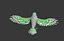 3D eagle animation model