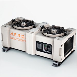 Sci-Fi Rooftop AC Unit