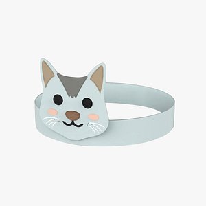 Paper Cat Headband model
