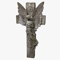 Stone Cross Sculpture