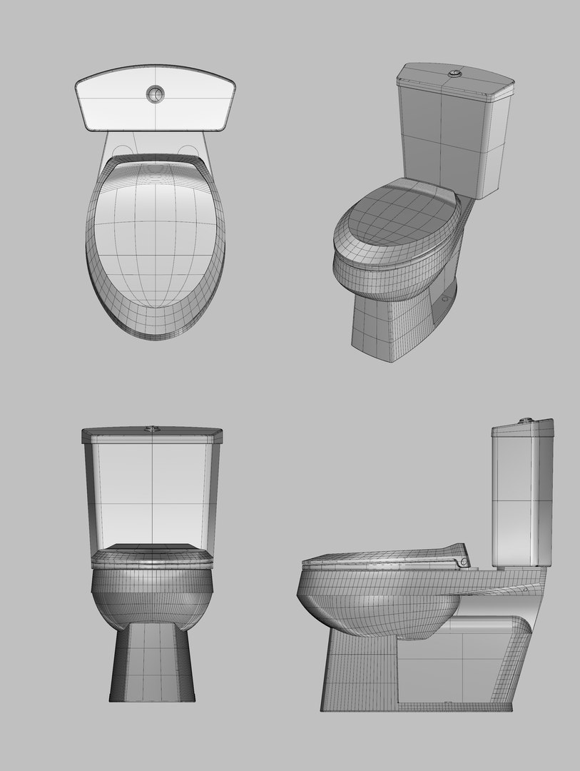 3D Toilet Model - TurboSquid 1481211