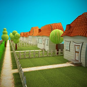 environment garden 3d model