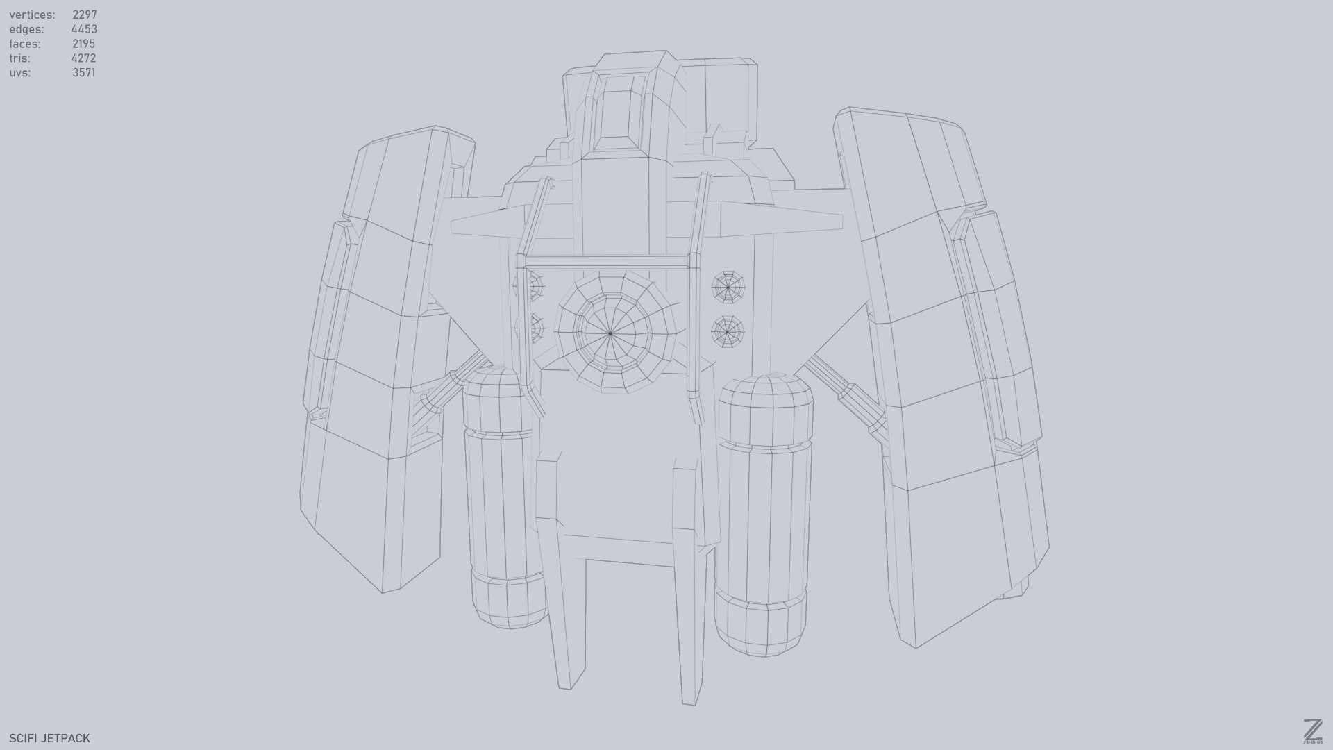 Scifi Jetpack Model - TurboSquid 2236365