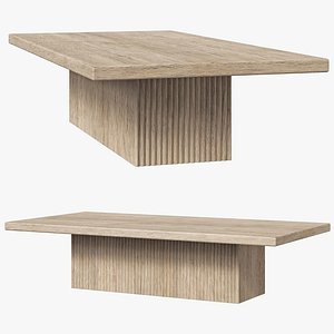 Restoration Hardware coffee table Julien Plinth 3D