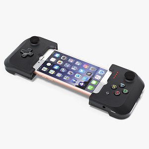 Gamevice Controller with Iphone 8 3D Model