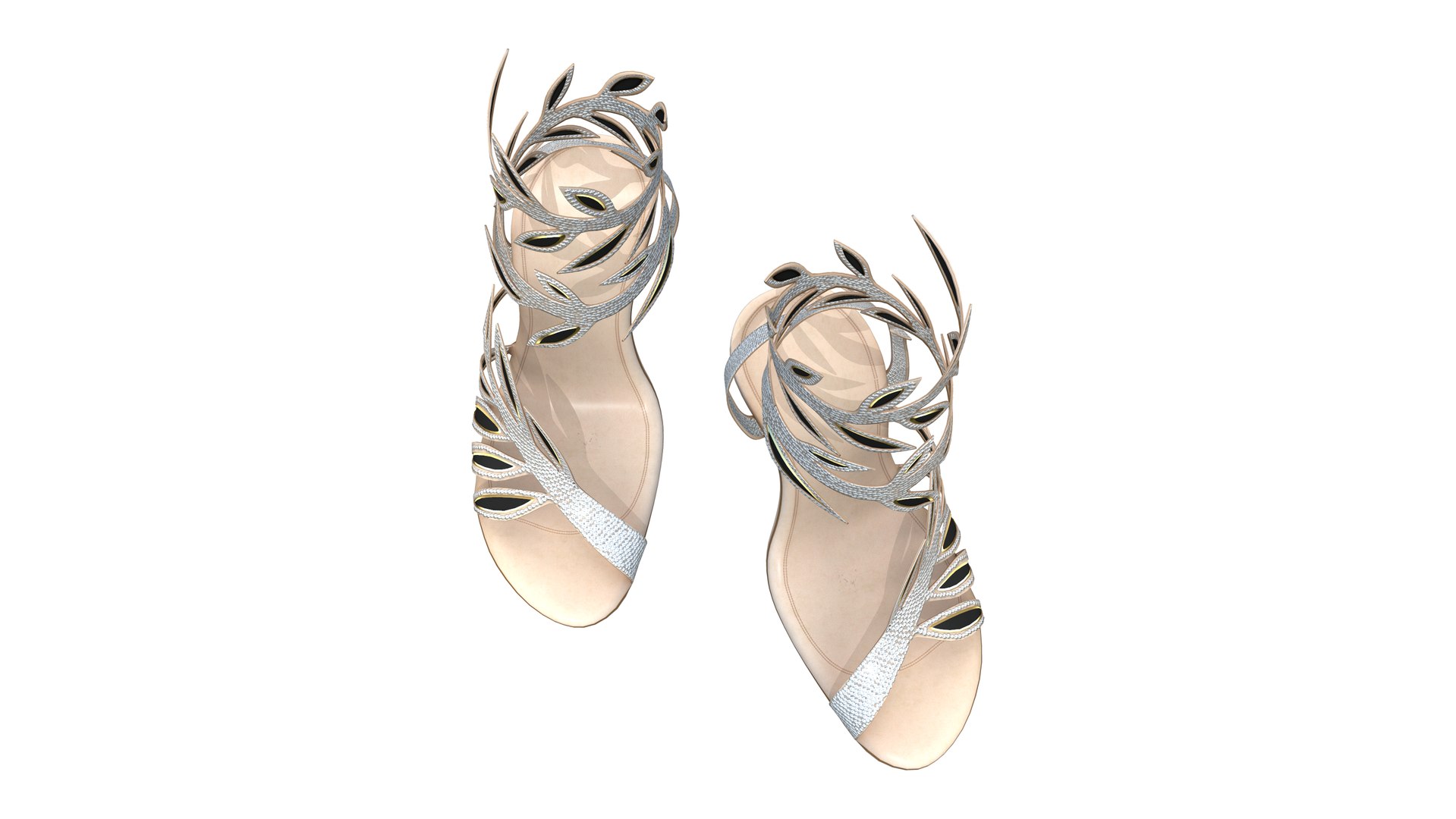 rhinestone gladiator heels